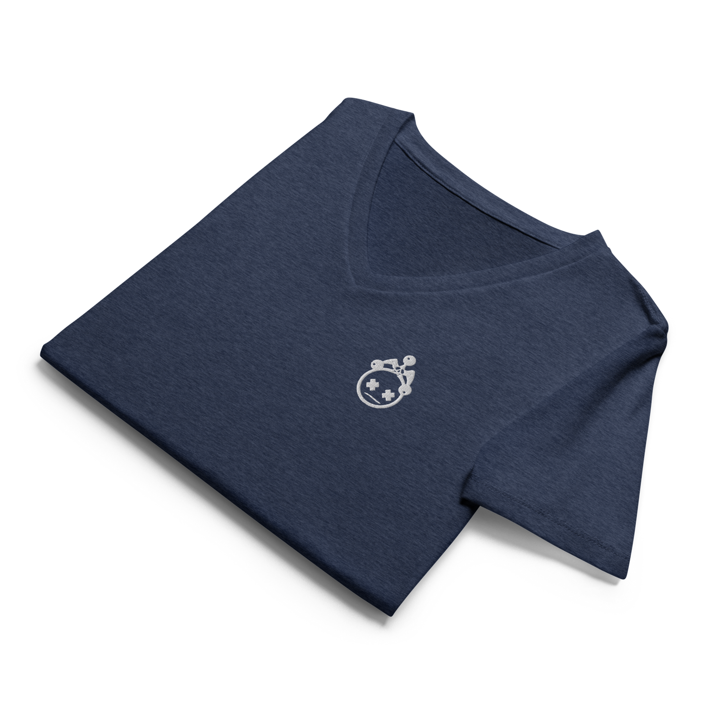 Embroidered Ladies V-neck T-shirt