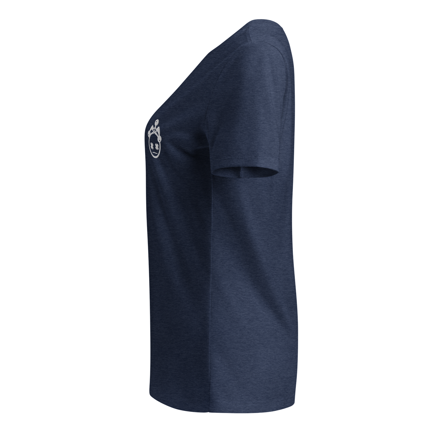 Embroidered Ladies V-neck T-shirt